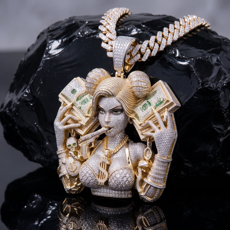 Custom Iced Out 3D Figurine Pendant