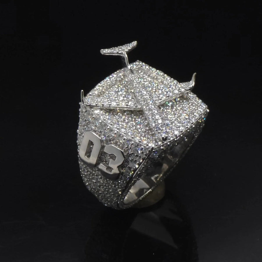 Custom Ring Champion Ring 925 Silver Moissanite Ring