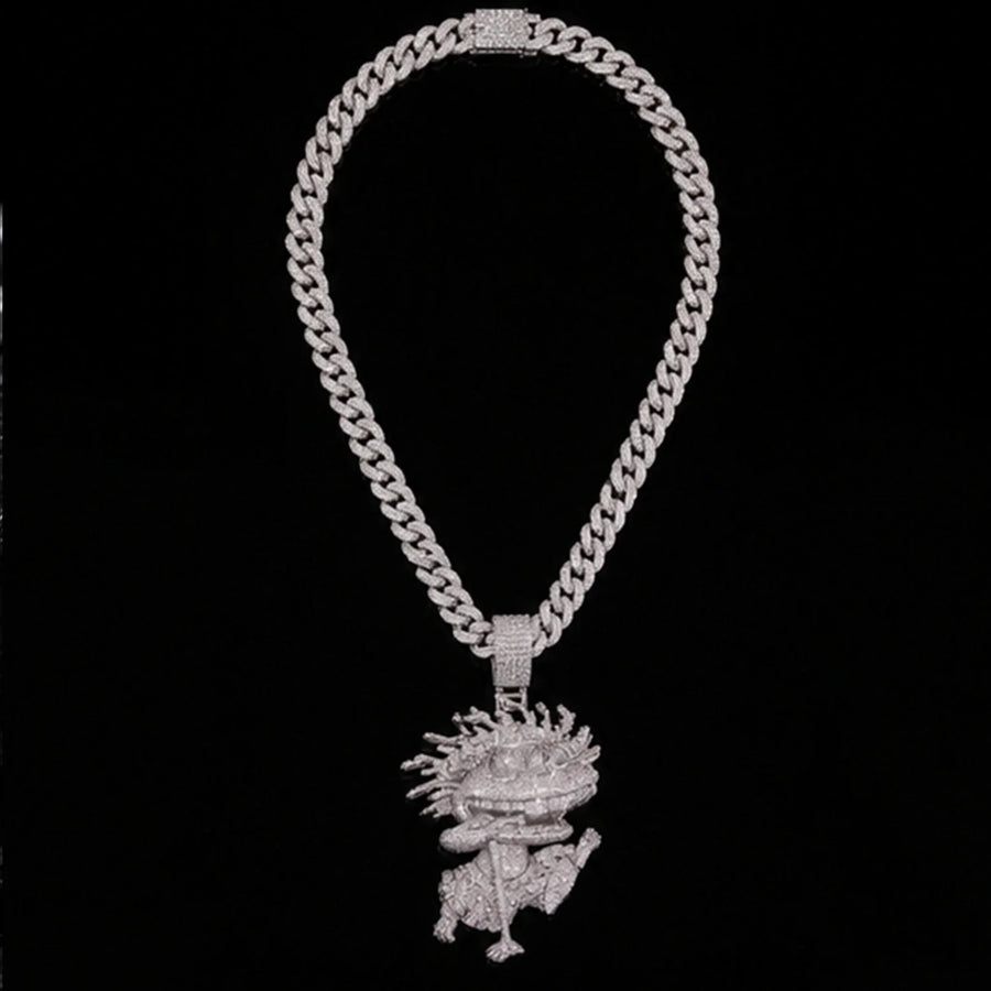 3D Cartoon Iced Out Pendant Premium Moissanite Pendant