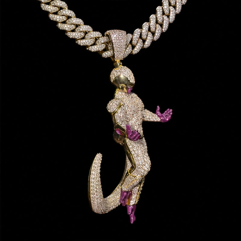 Custom Iced Out Anime 3D Character Pendant