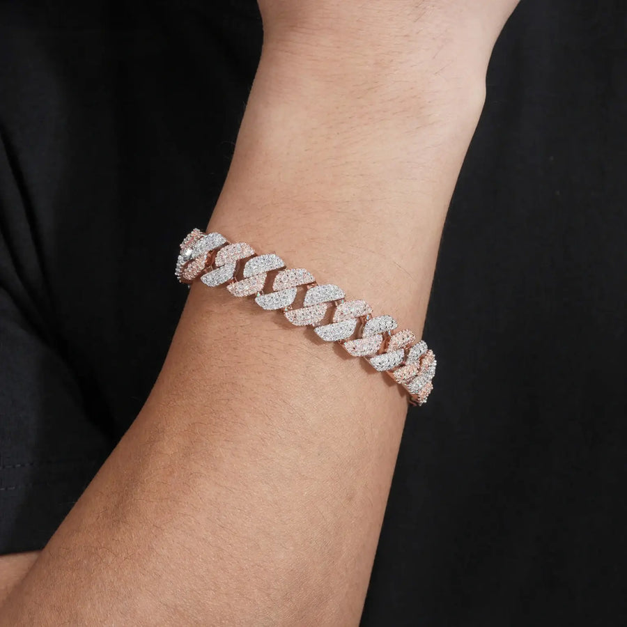 10MM 13MM S925 SILVER VVS MOISSANITE CUBAN LINK BRACELET