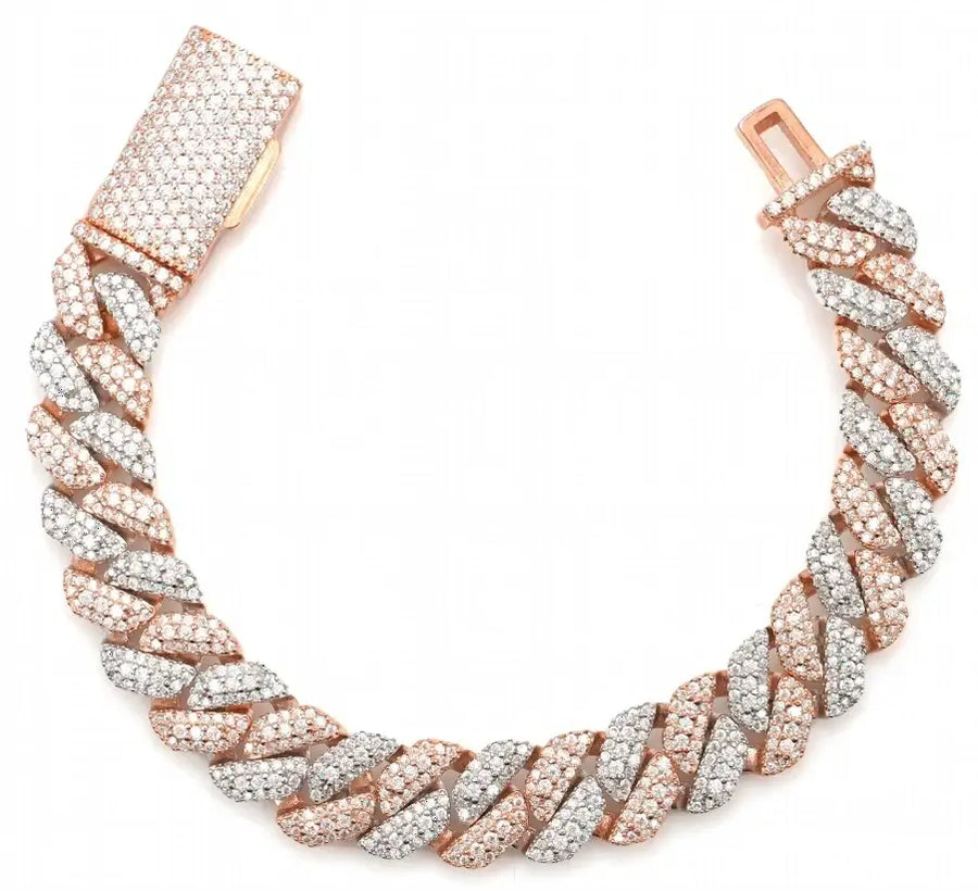 10MM S925 SILVER VVS MOISSANITE MIAMI CUBAN LINK CHAIN WITH CUSTOM NAME LOCK CLASP
