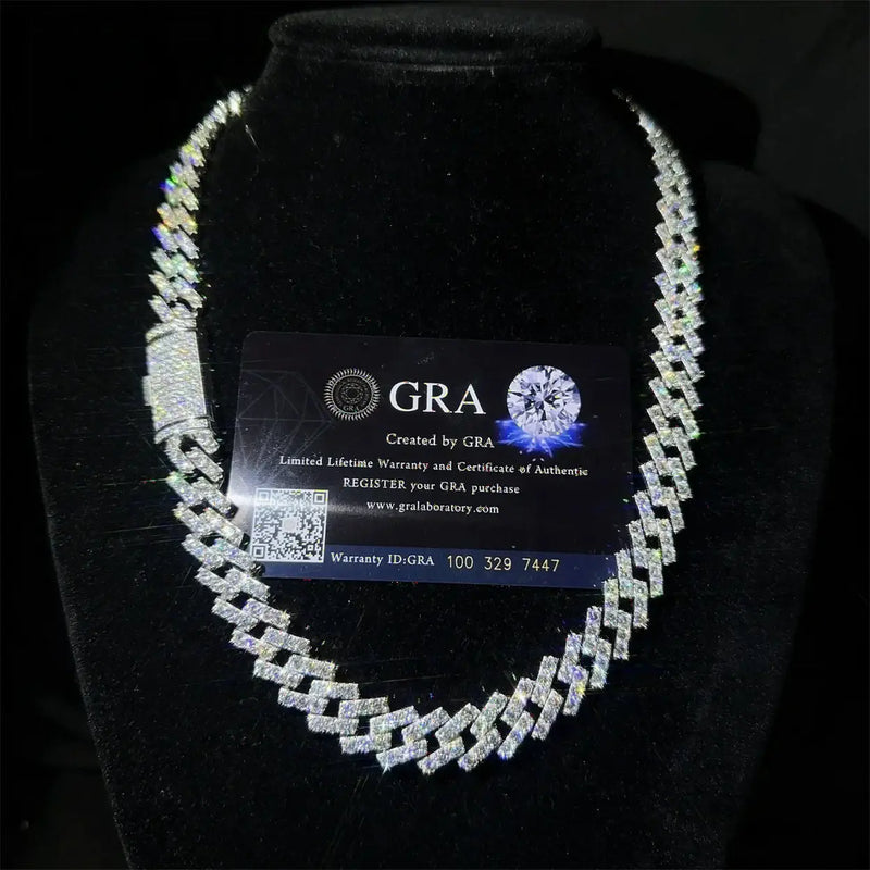 13MM VVS MOISSANITE ICED OUT MIAMI CUBAN LINK CHAIN