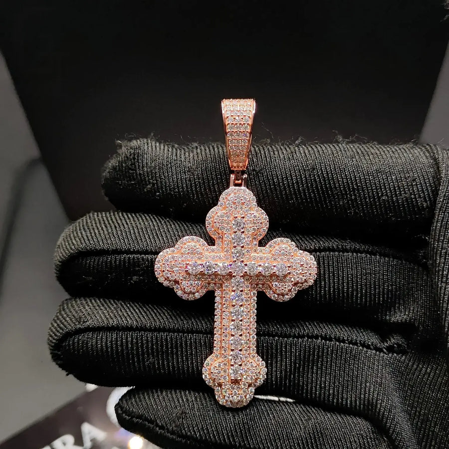 Trefoil Cross S925 Sterling Silver Pendant