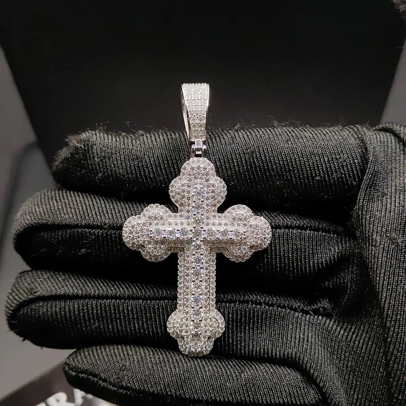 Trefoil Cross S925 Sterling Silver Pendant