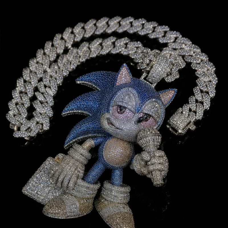 đĨ DAILY DRIVER: THE CUSTOM VVS MOISSANITE CARTOON CHARACTER PENDANT