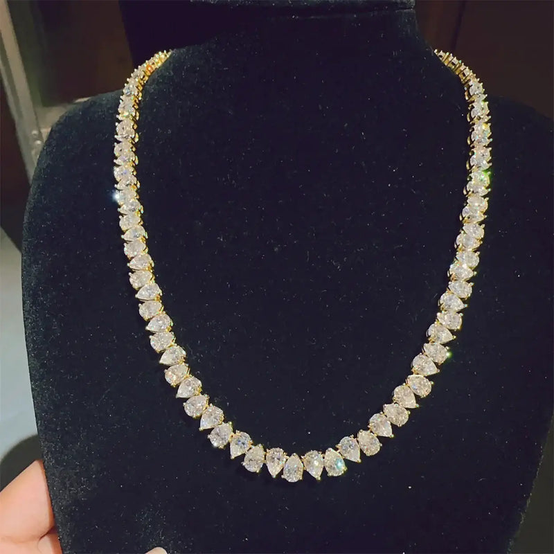 Pearl D Color VVS Moissanite Tennis Chain