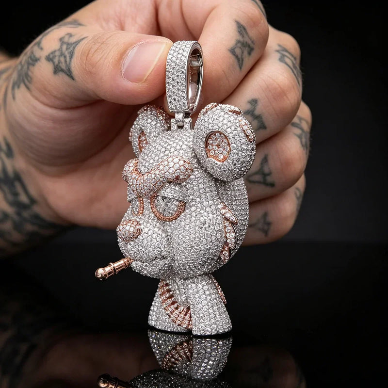 Custom Bear Pendant Hip Hop Jewellery