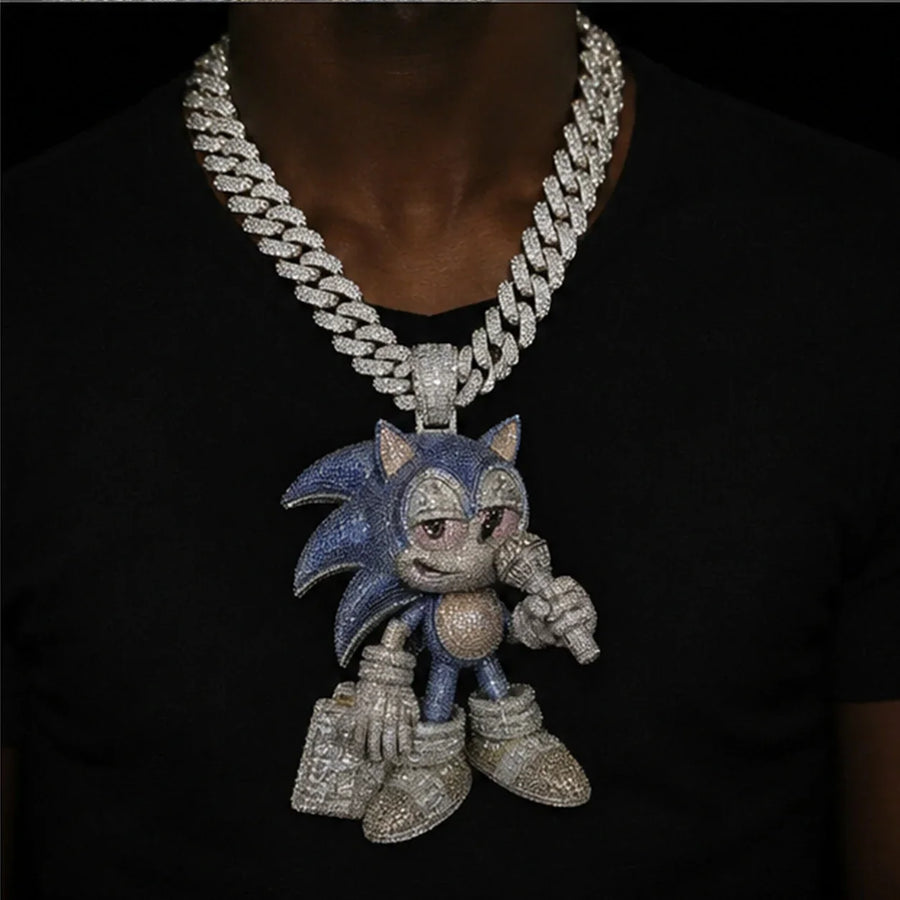 đĨ DAILY DRIVER: THE CUSTOM VVS MOISSANITE CARTOON CHARACTER PENDANT