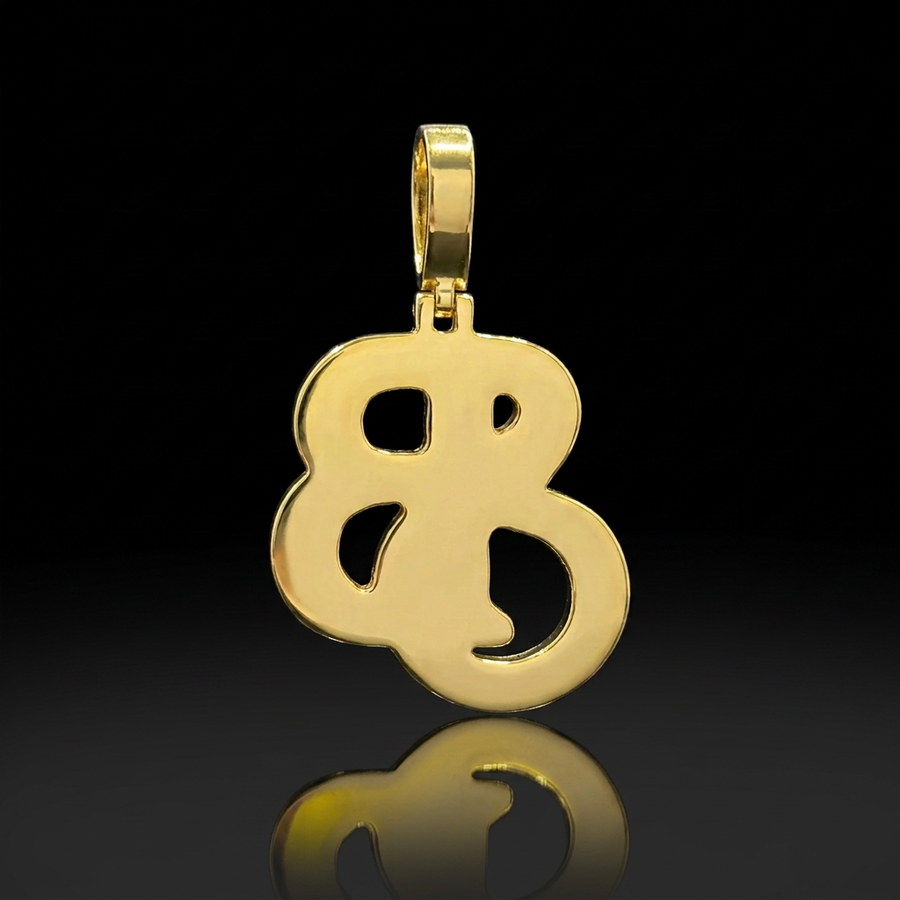 CUSTOM 1.15 INCH VVS MOISSANITE INITIAL LETTER PENDANT