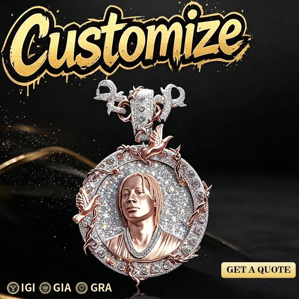 Portrait pendant with badges removed