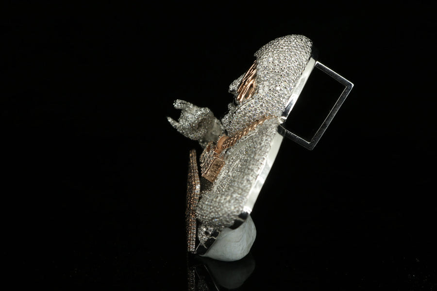 💻 3D TECH MENACE: THE CUSTOM VVS MOISSANITE HACKER CHARACTER PENDANT (2.5 INCH)