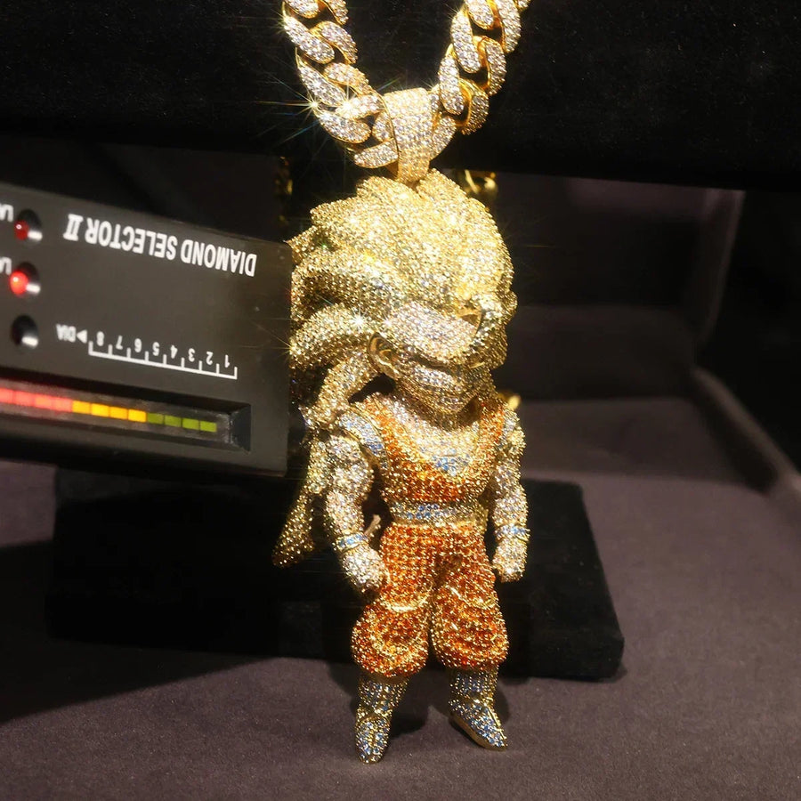 Customizable Solid S925 Cartoon Character Hero Figure Pendant