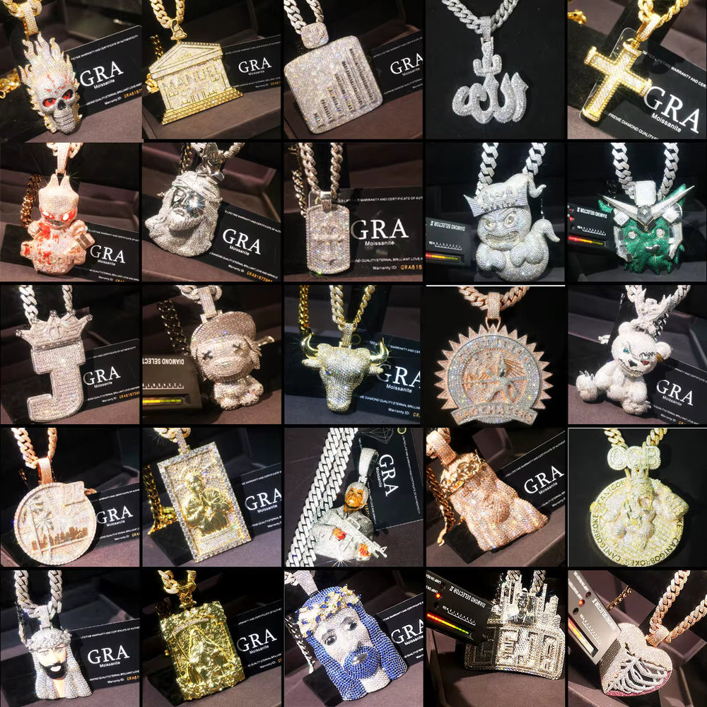 Custom Iced Out 3D Figurine Pendant