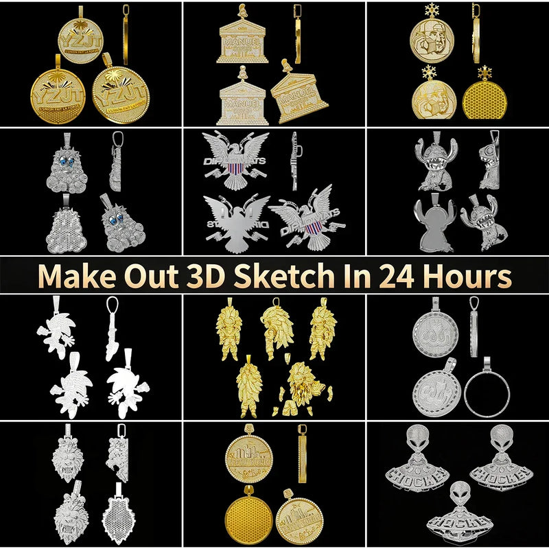Iced Out School Bag Pendant