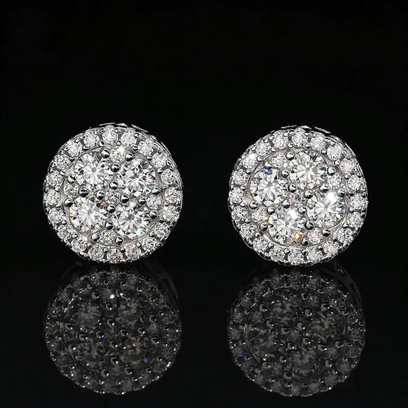 925 Sterling Silver Moissanite Earrings