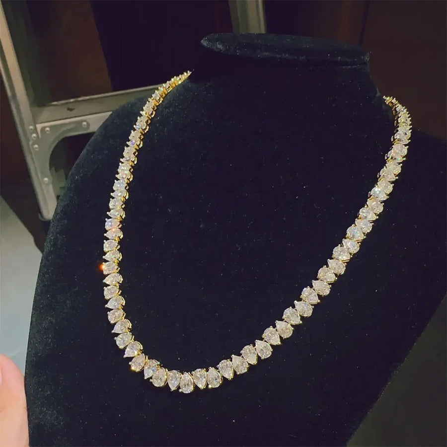 Pearl D Color VVS Moissanite Tennis Chain
