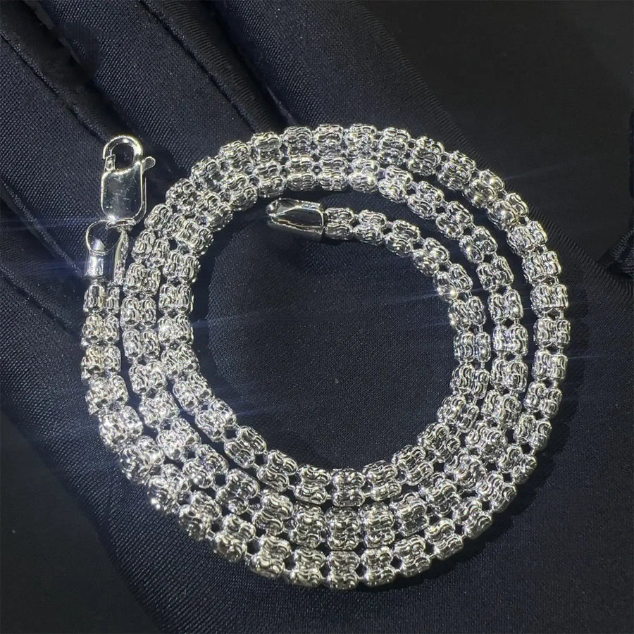 4mm Iced Out Plain Chain Jewelry
