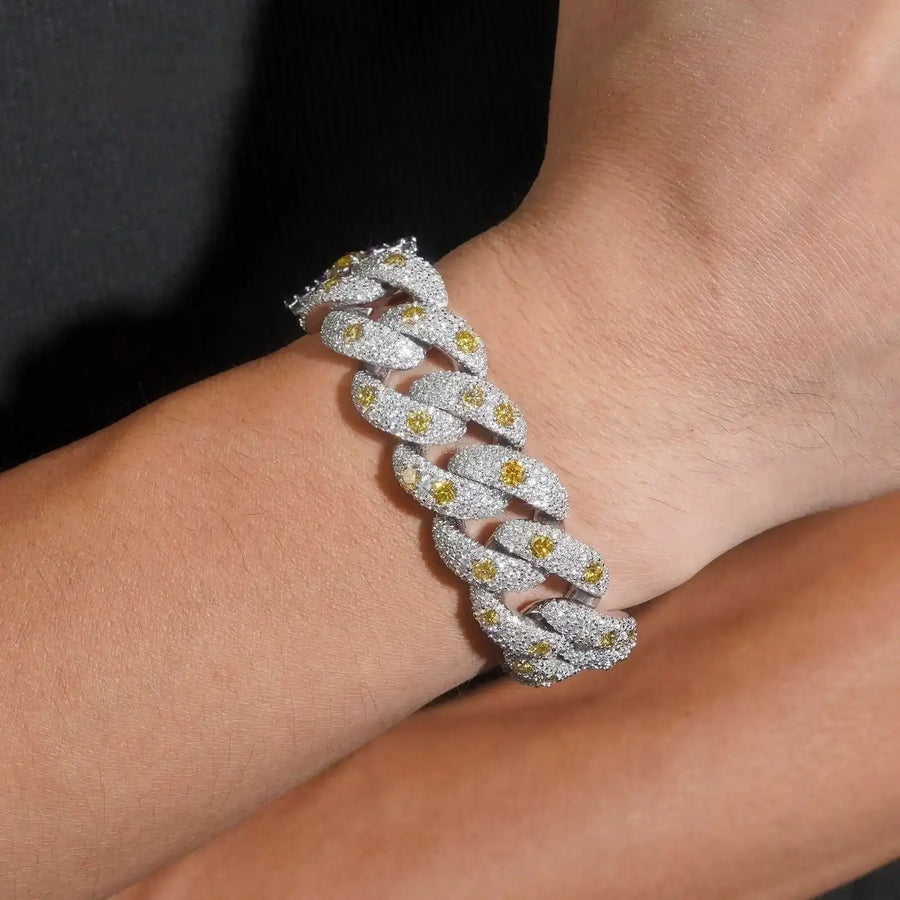 20mm Rapper S925 Silver Cuban Bracelet