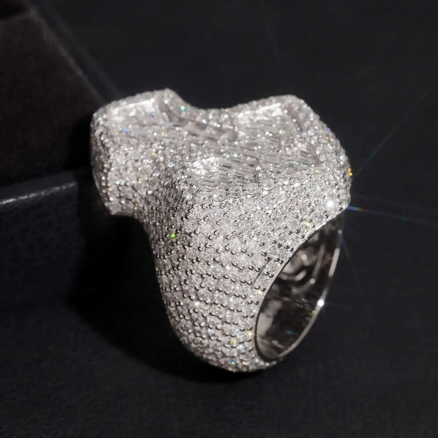 Lab Grown Diamond Micro Pave Baguette Rings