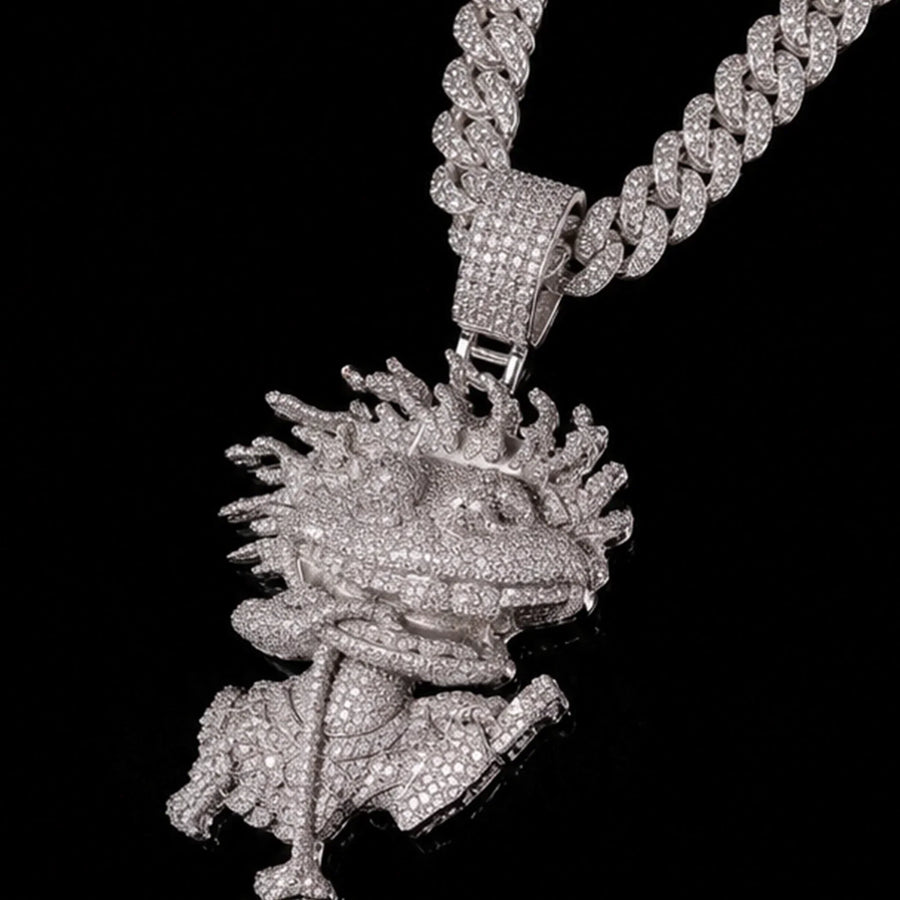 3D Cartoon Iced Out Pendant Premium Moissanite Pendant