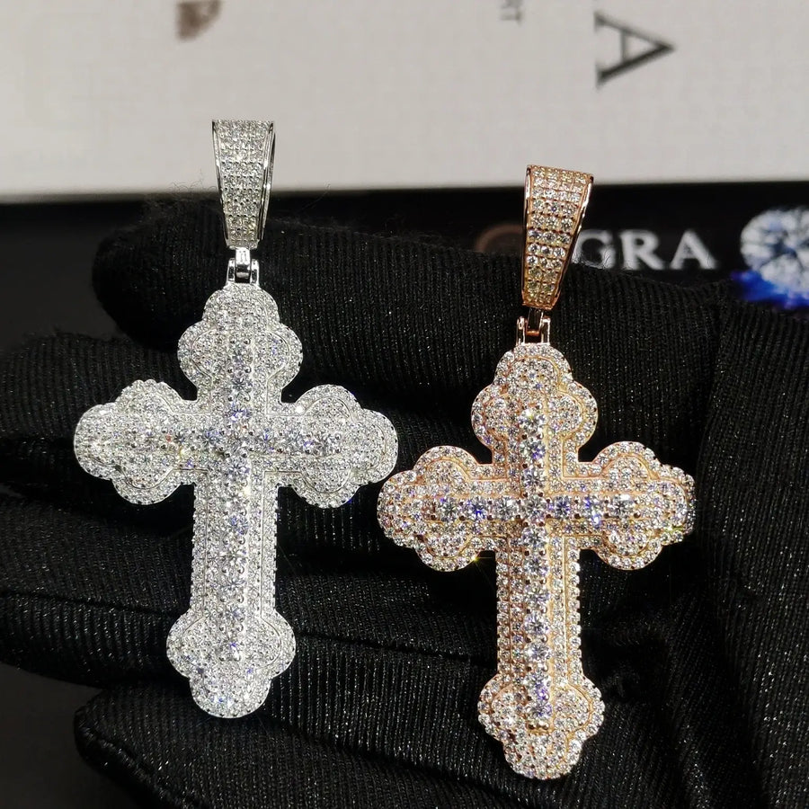 Trefoil Cross S925 Sterling Silver Pendant