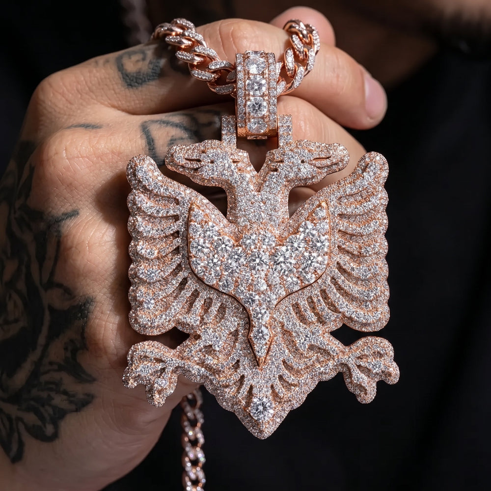 Customized Ice Moissanite Animal Pendant