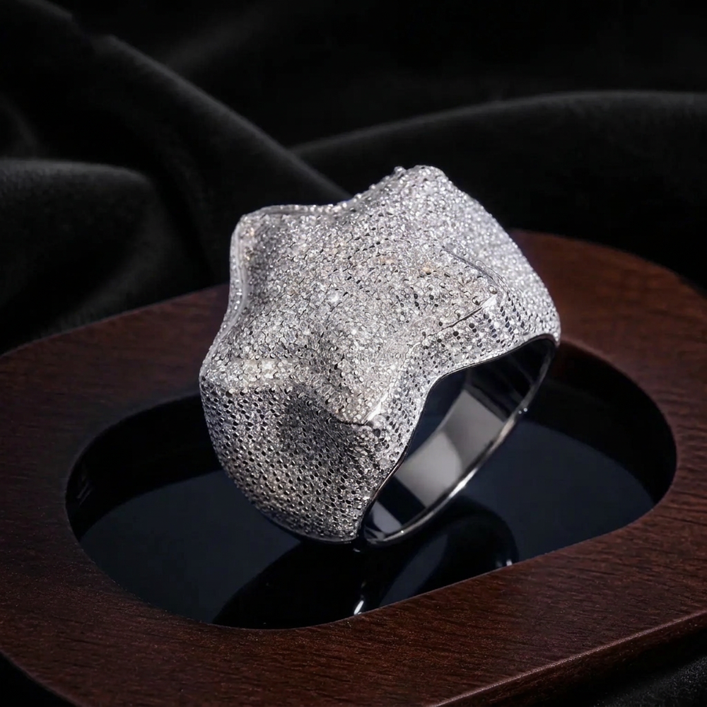 Last product photo with black fabric background